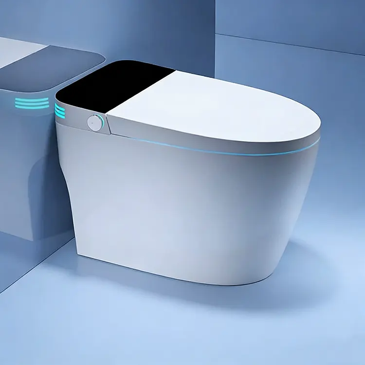LED digitalni zaslon Automatski poklopac s preklopnim vrhom Pjenasti štit Sifon Pametni WC LED digitalni zaslon Automatski poklopac s preklopnim vrhom Pjenasti štit Sifon Pametni WC