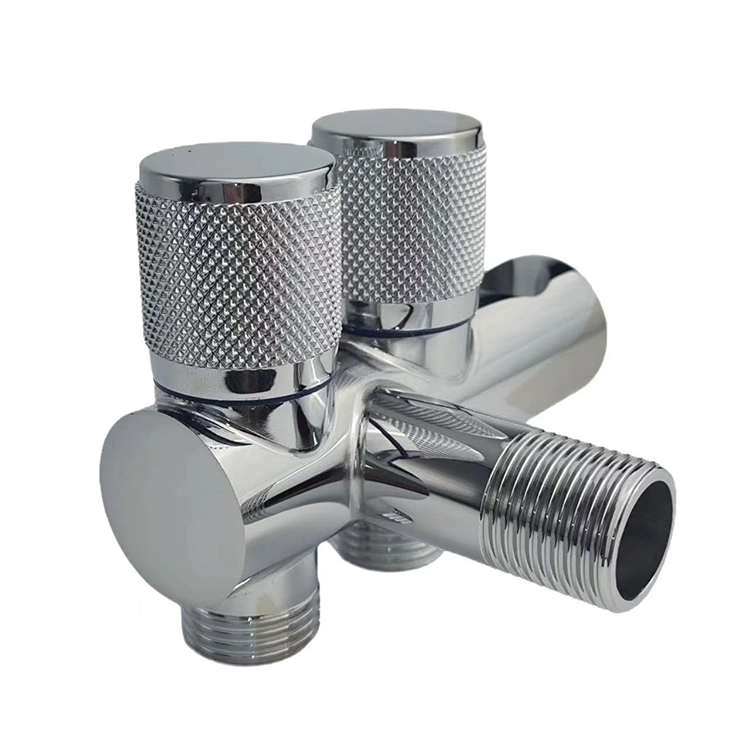 Dvostruki kutni ventil montiran na zid